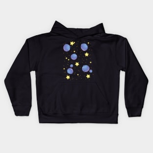 Star Fruit & Blueberry Asteroids Kids Hoodie